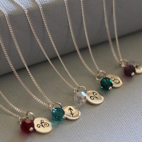 Zodiac Necklace,  Sterling Silver Zodiac Jewelry