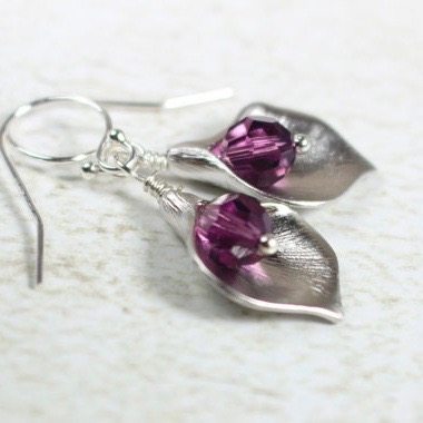 Calla Lily Earrings, Calla Lily Jewelry