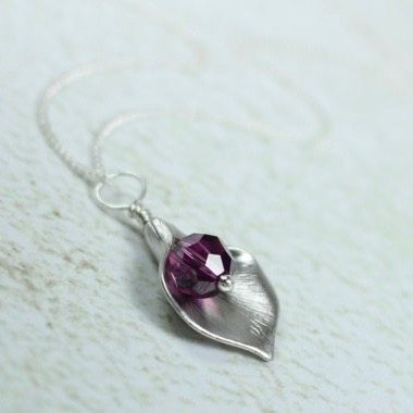 Calla Lily Necklace, Calla Lily Jewelry