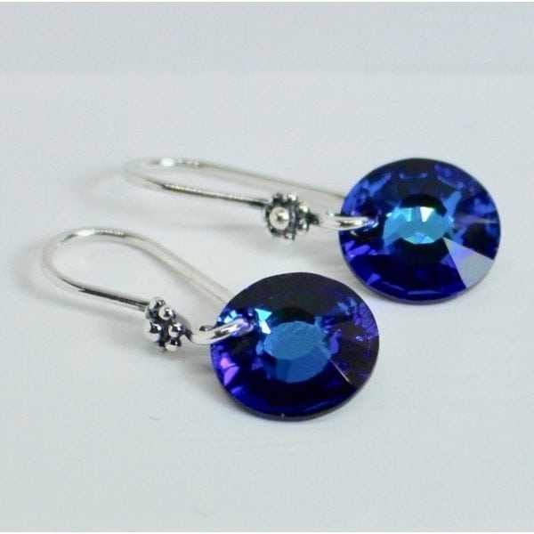 bermuda blue crystal dangles