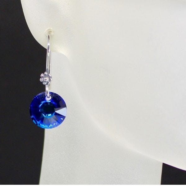 bermuda blue crystal dangles