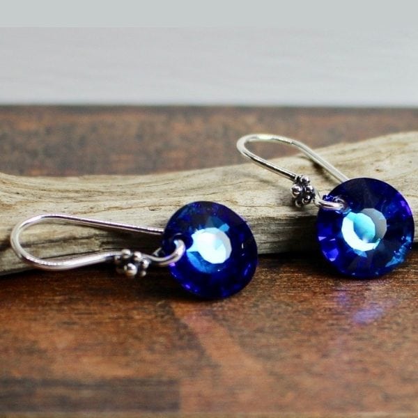 bermuda blue crystal dangles