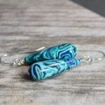 malachite earrings