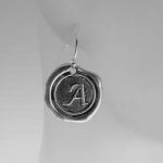 initial letter earrings