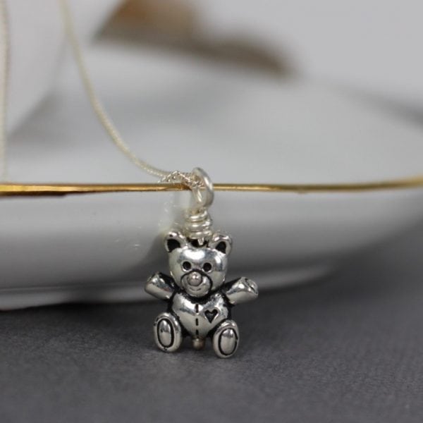 teddy bear necklace