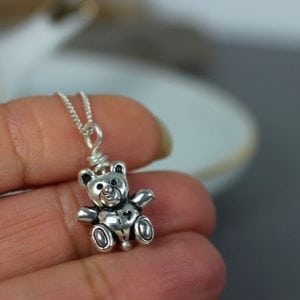 teddy bear necklace