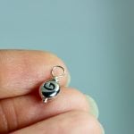 wire wrapped letter bead