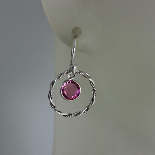 Pink Crystal Earrings