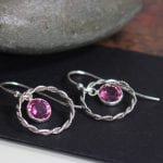 Pink Crystal Earrings