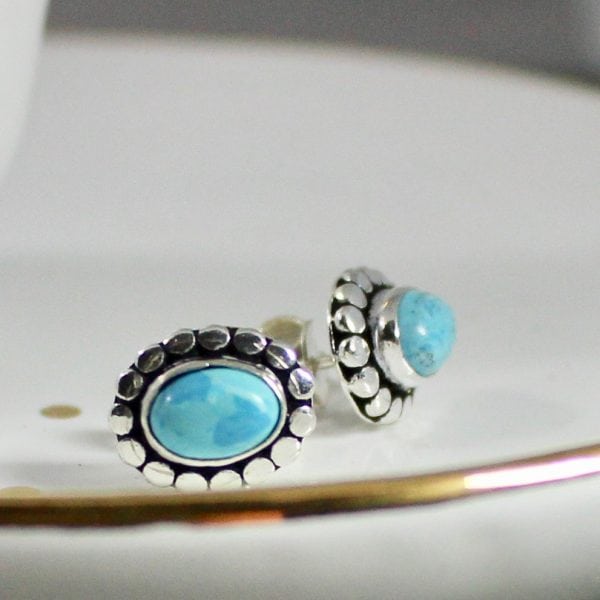 turquoise stud earrings