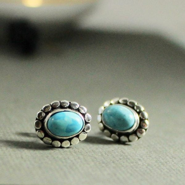 turquoise stud earrings