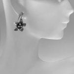 lily flower earrings